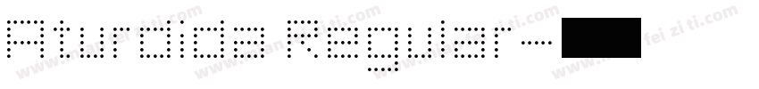 Aturdida Regular字体转换